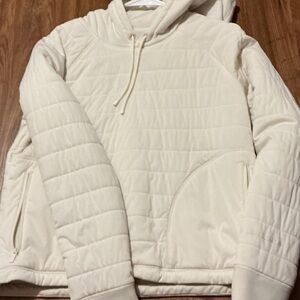 Lululemon White Quilted Sleeve Jacket
